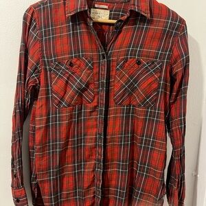 Denim & Supply RL Flannel Button Down Top Sz M